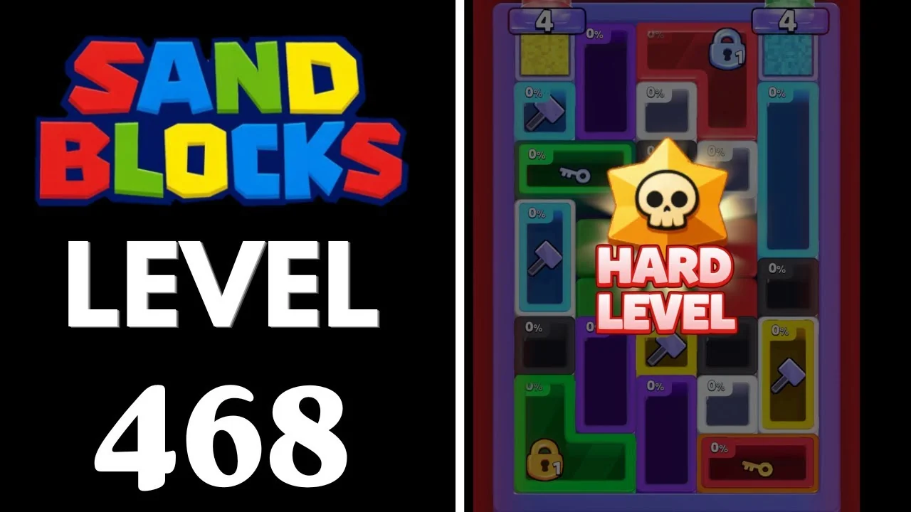 Sand Blocks Level 468 board layout