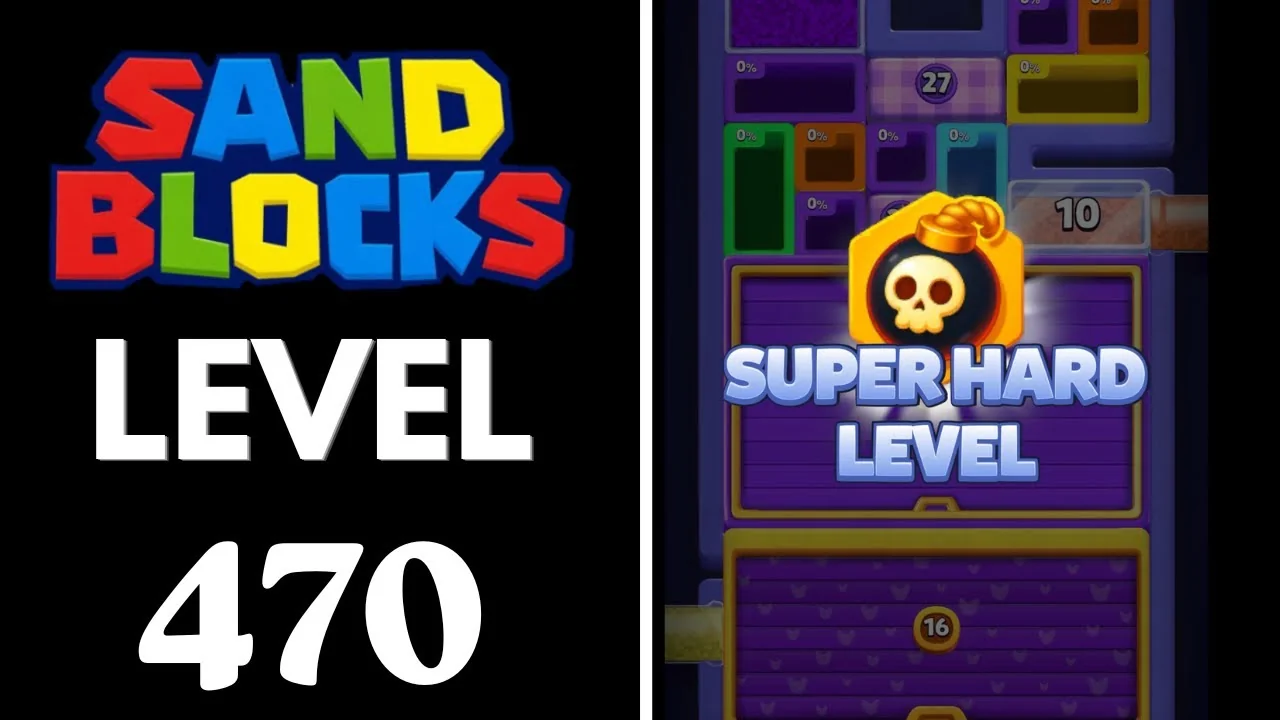 Sand Blocks Level 470 board layout