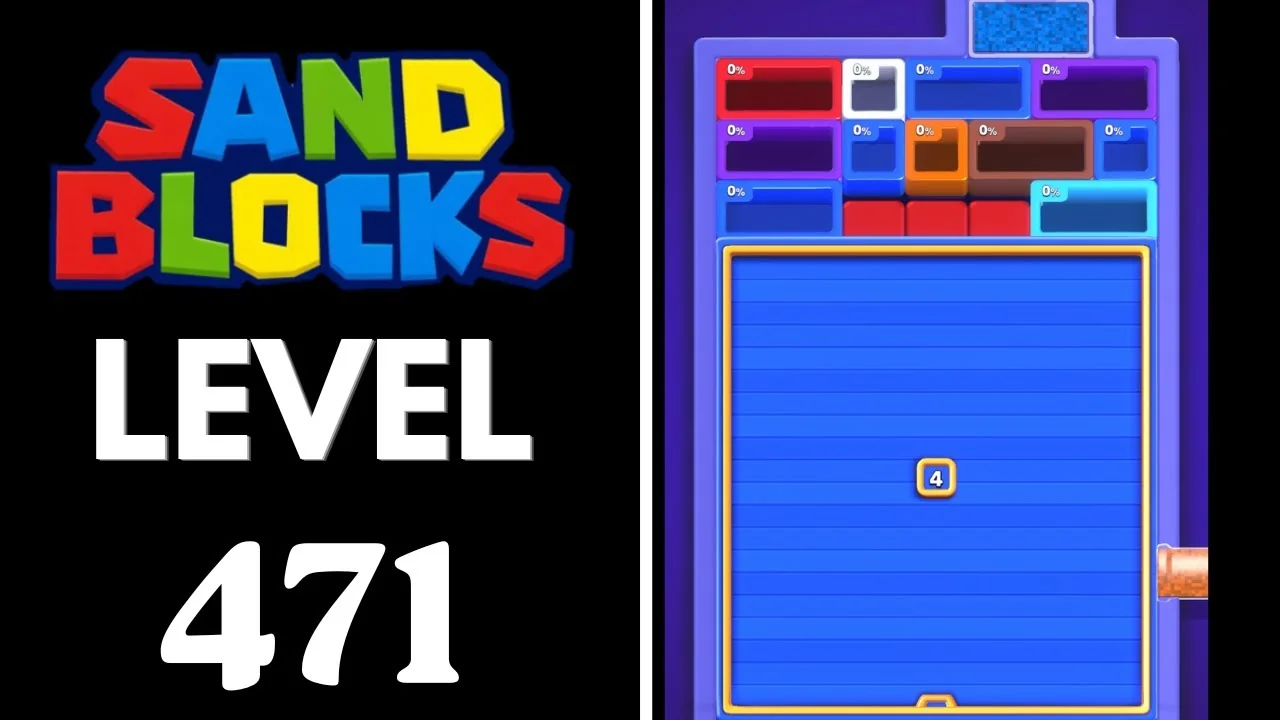 Sand Blocks Level 471 board layout