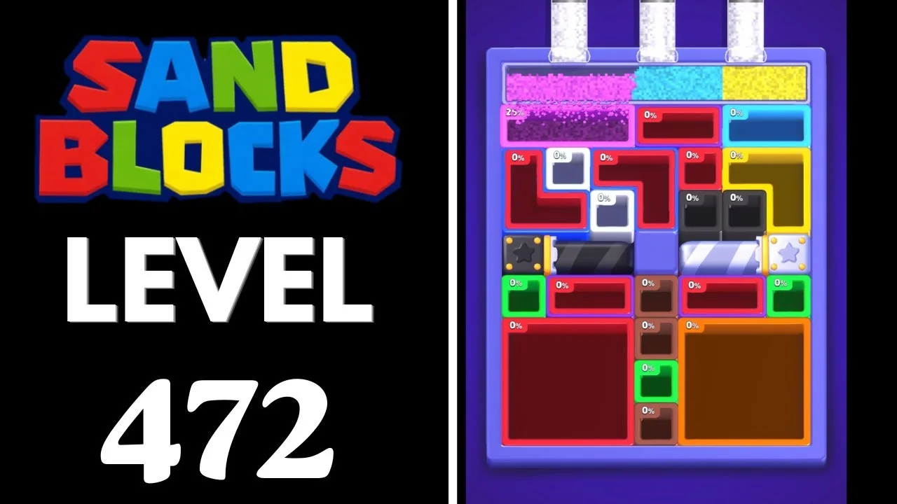 Sand Blocks Level 472 board layout