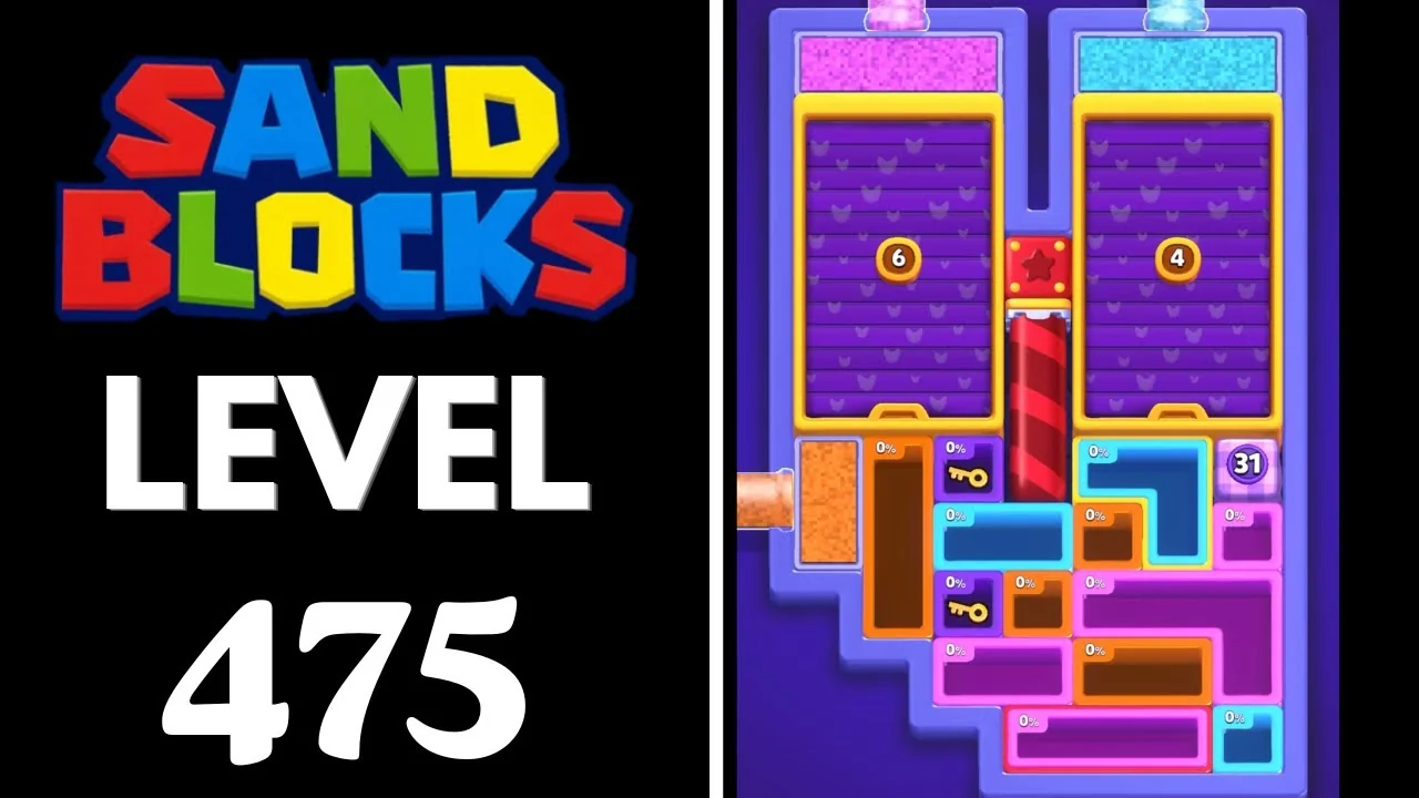 Sand Blocks Level 475 board layout