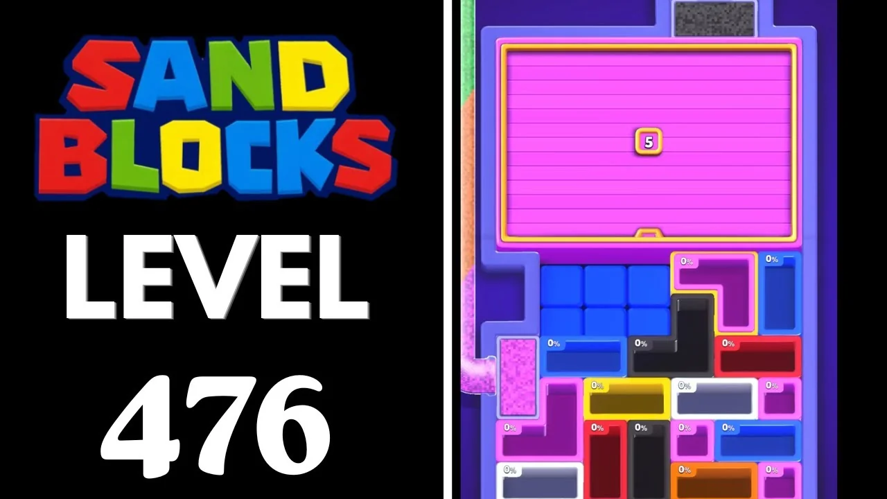 Sand Blocks Level 476 board layout