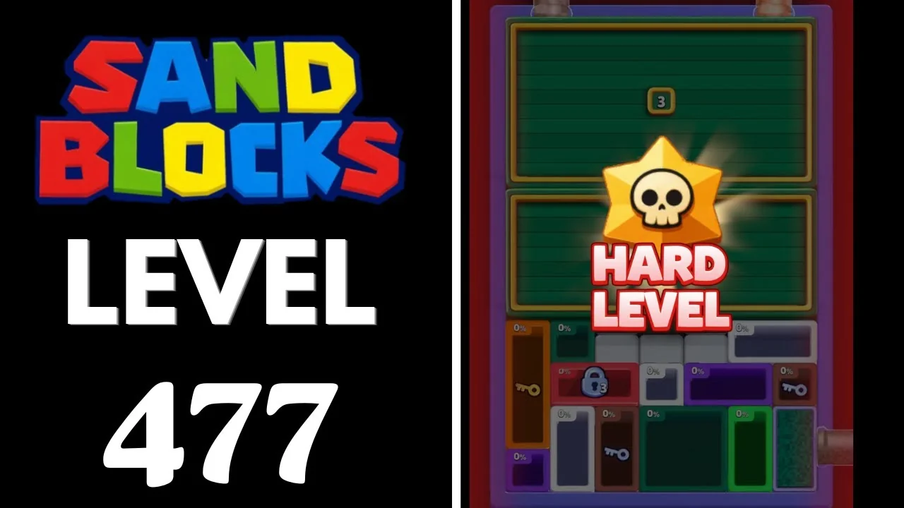 Sand Blocks Level 477 board layout