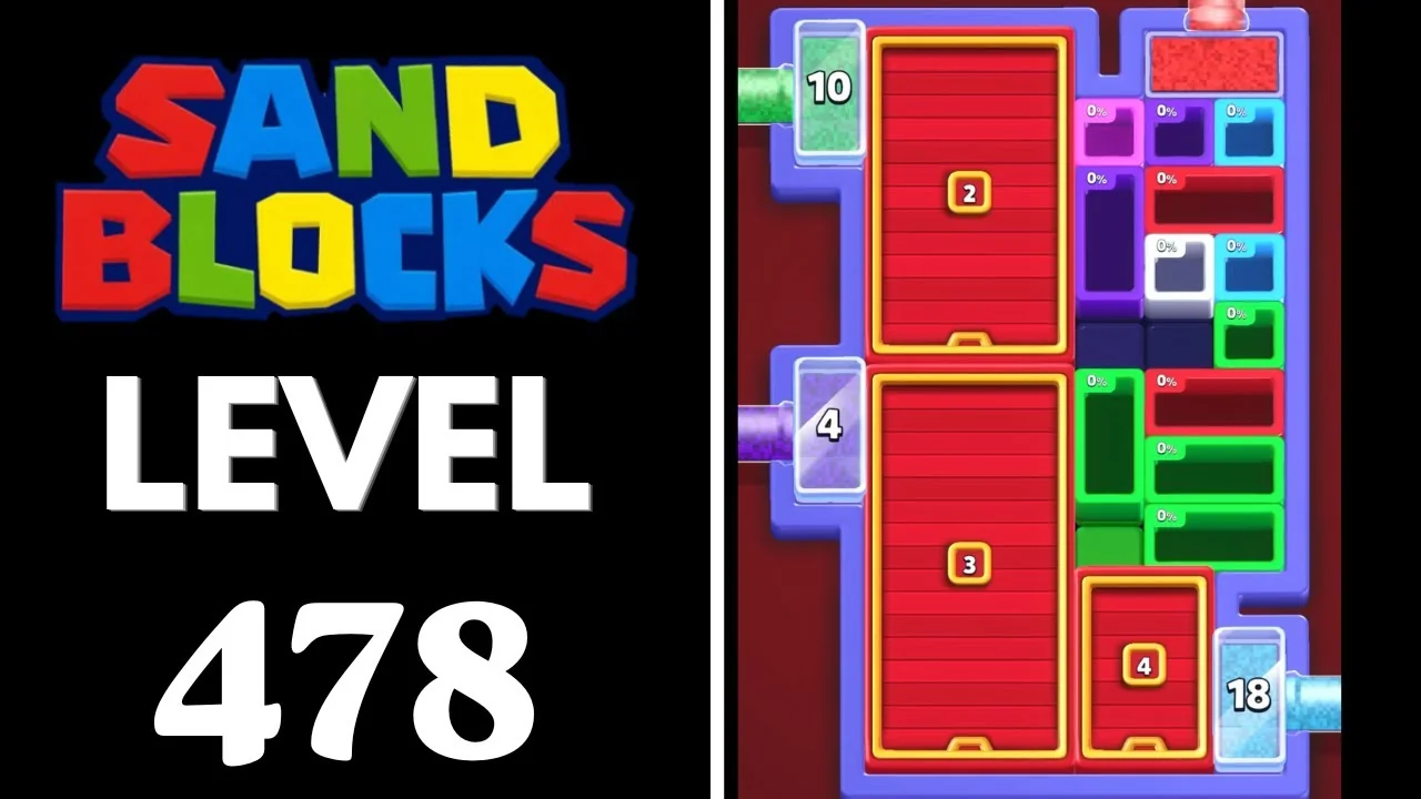 Sand Blocks Level 478 board layout