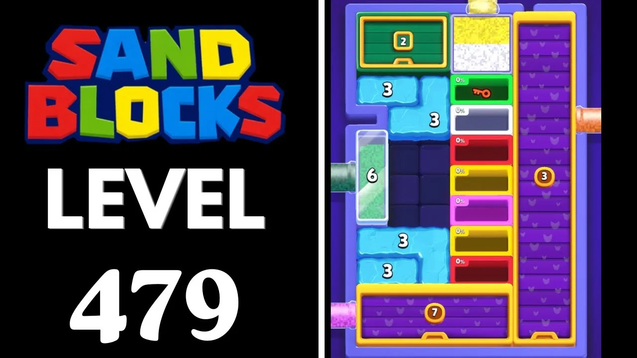 Sand Blocks Level 479 board layout