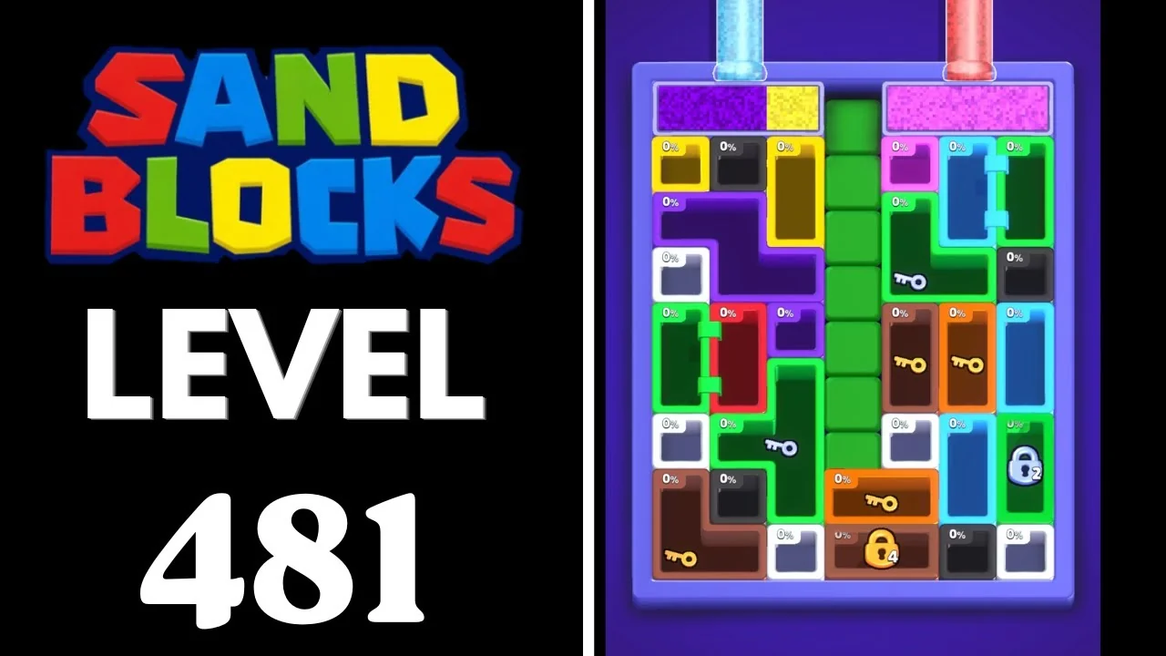 Sand Blocks Level 481 board layout