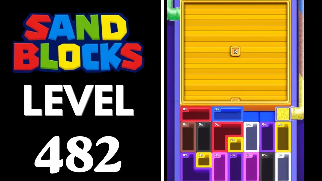 Sand Blocks Level 482 board layout