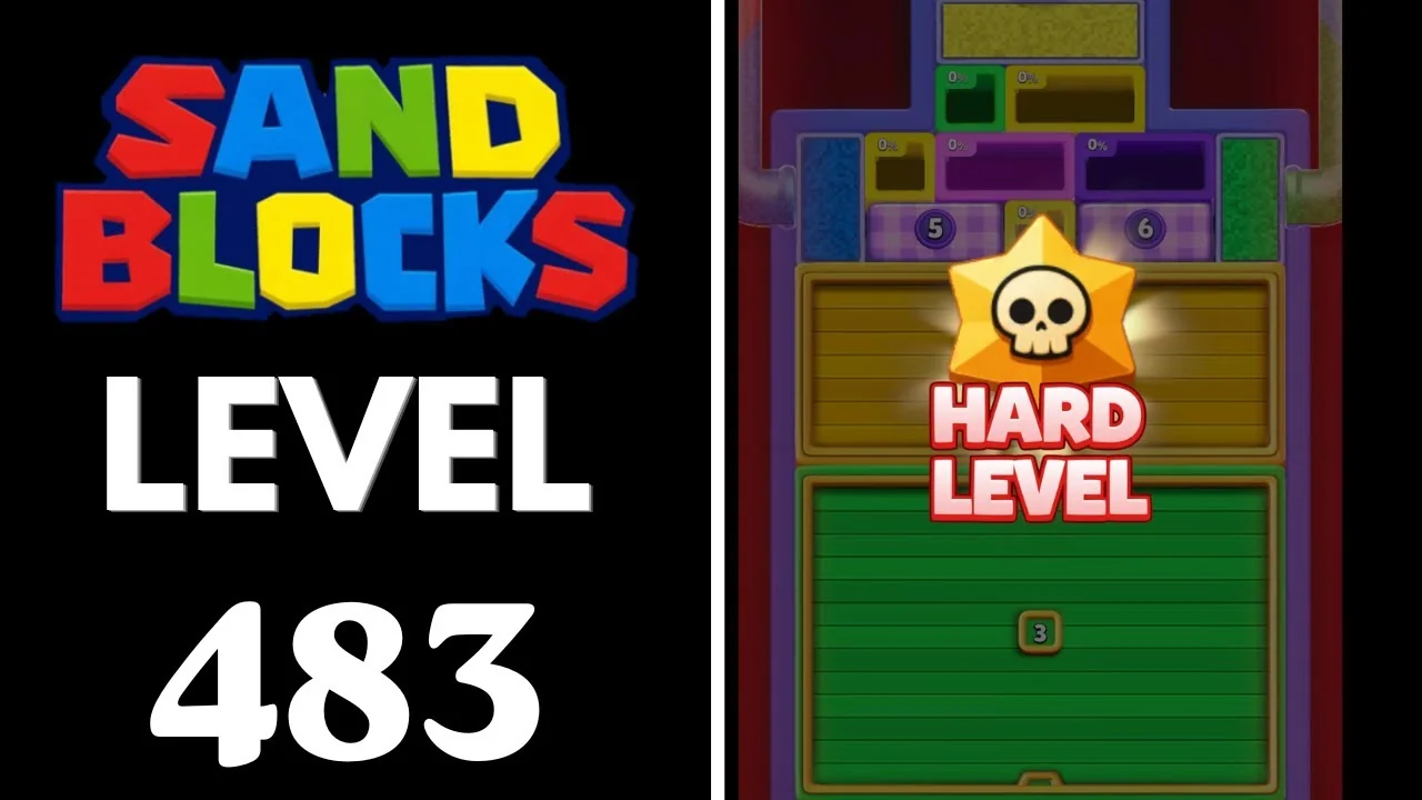 Sand Blocks Level 483 board layout