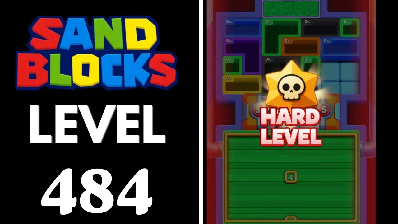 Sand Blocks Level 484 board layout