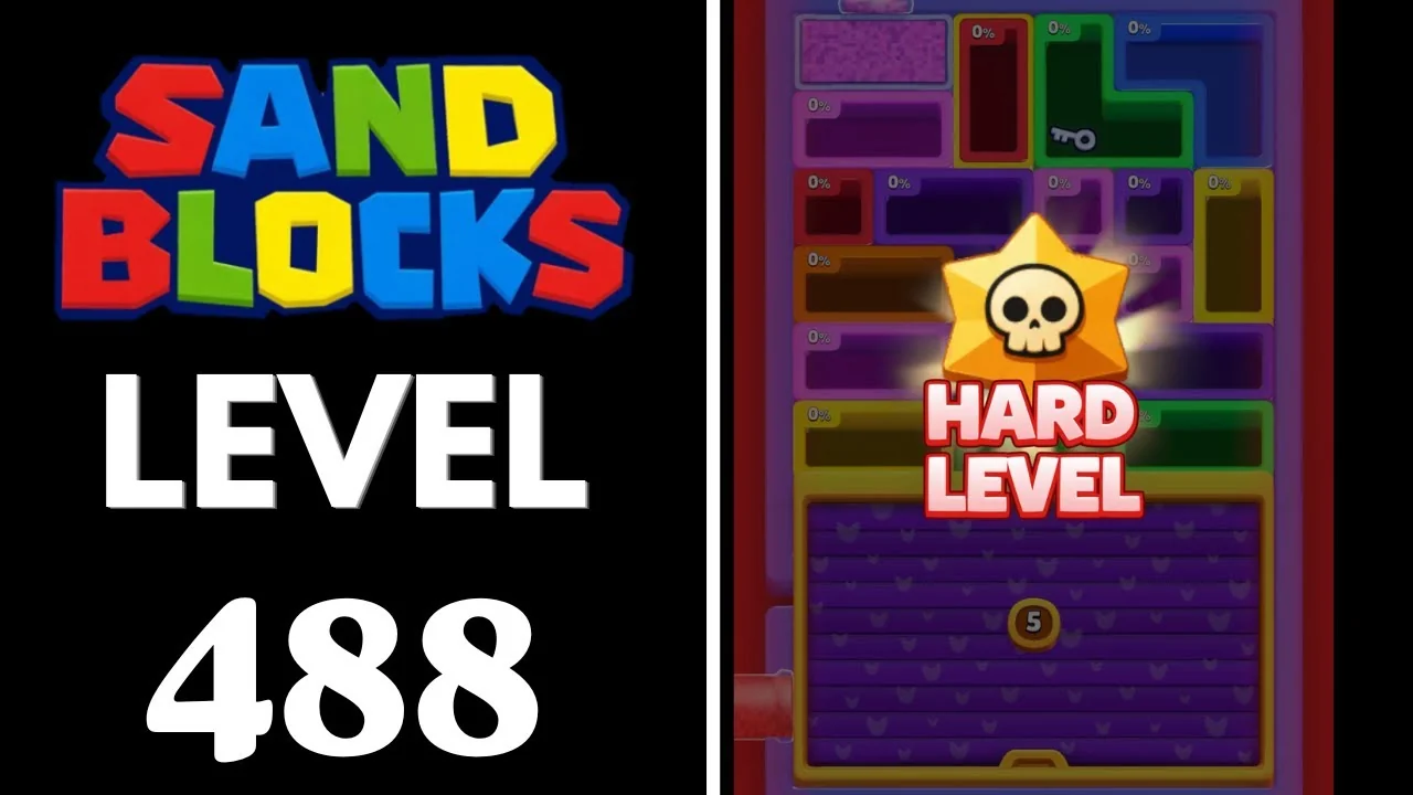 Sand Blocks Level 488 board layout
