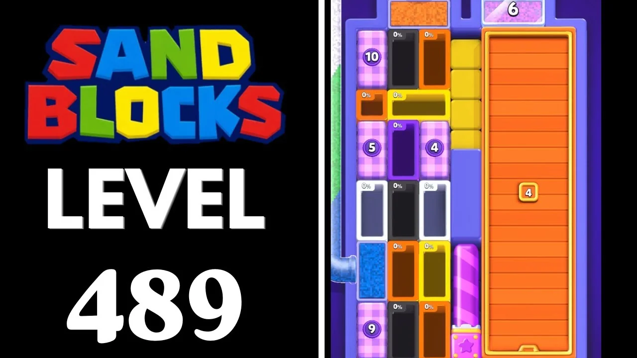 Sand Blocks Level 489 board layout