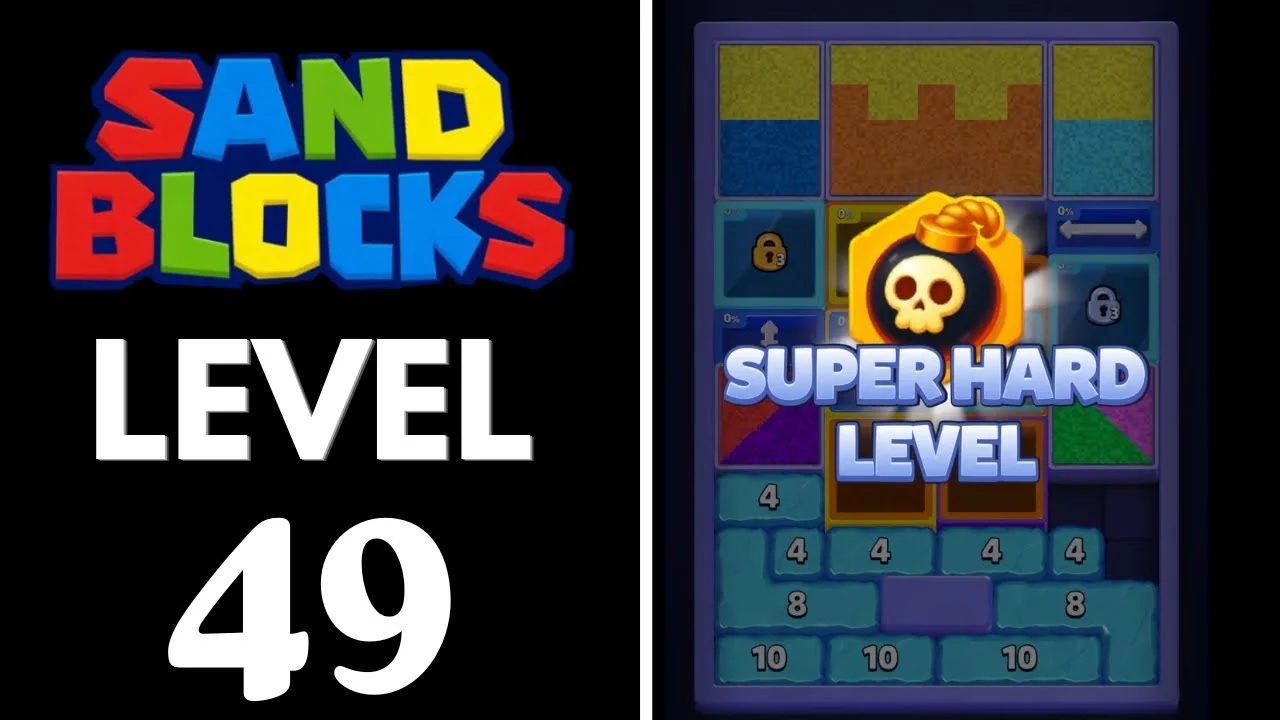 Sand Blocks Level 49 board layout