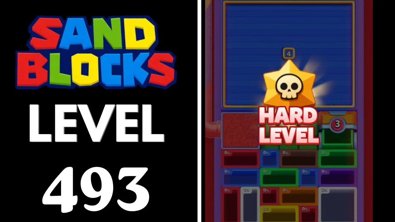 Sand Blocks Level 493 board layout