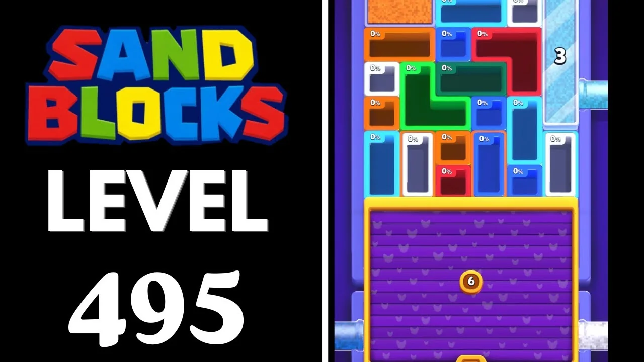 Sand Blocks Level 495 board layout