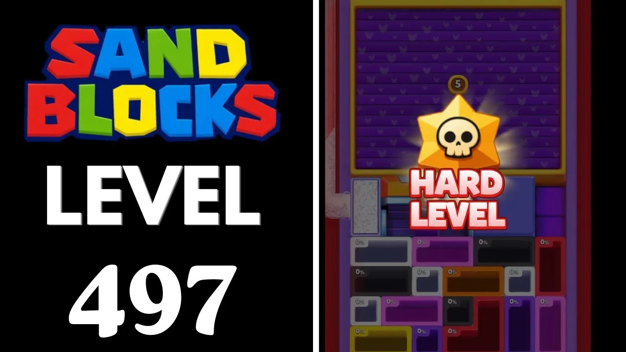 Sand Blocks Level 497 board layout