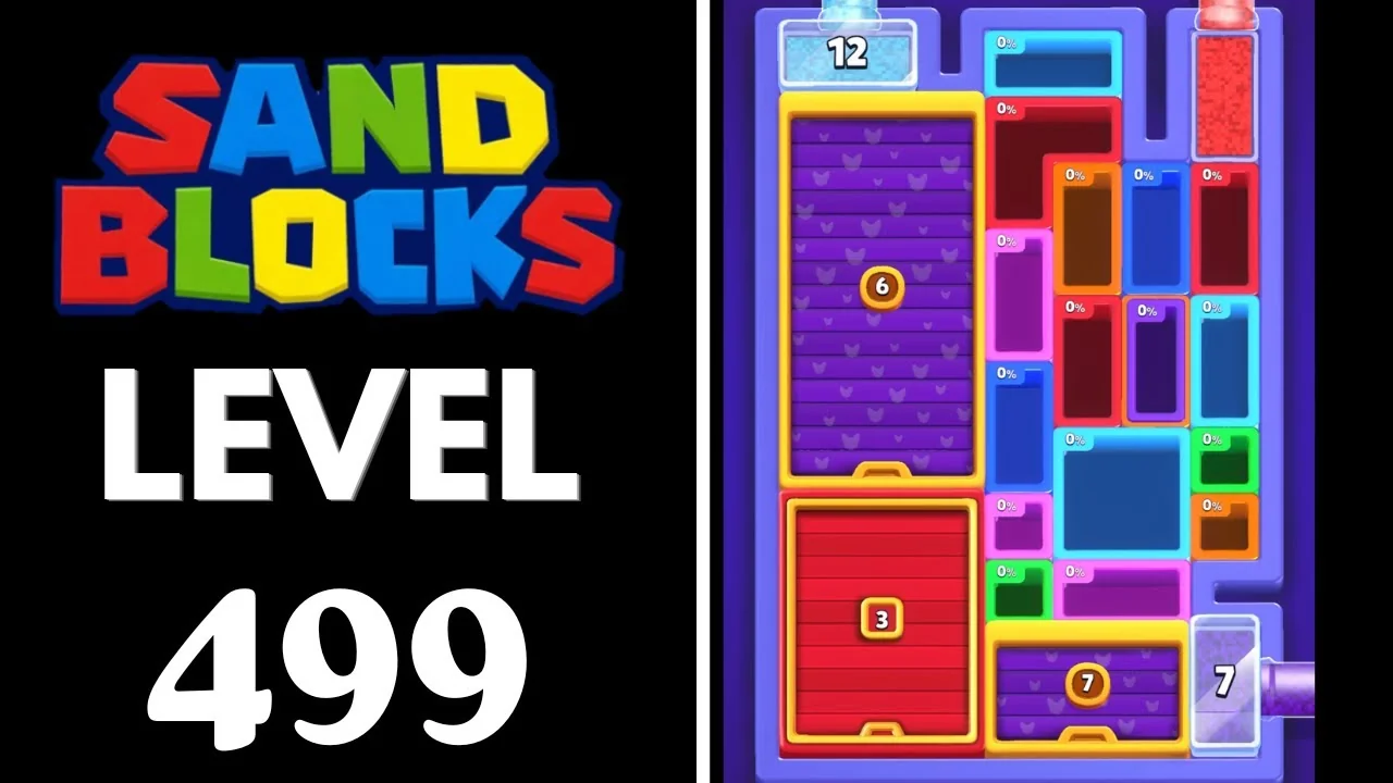 Sand Blocks Level 499 board layout