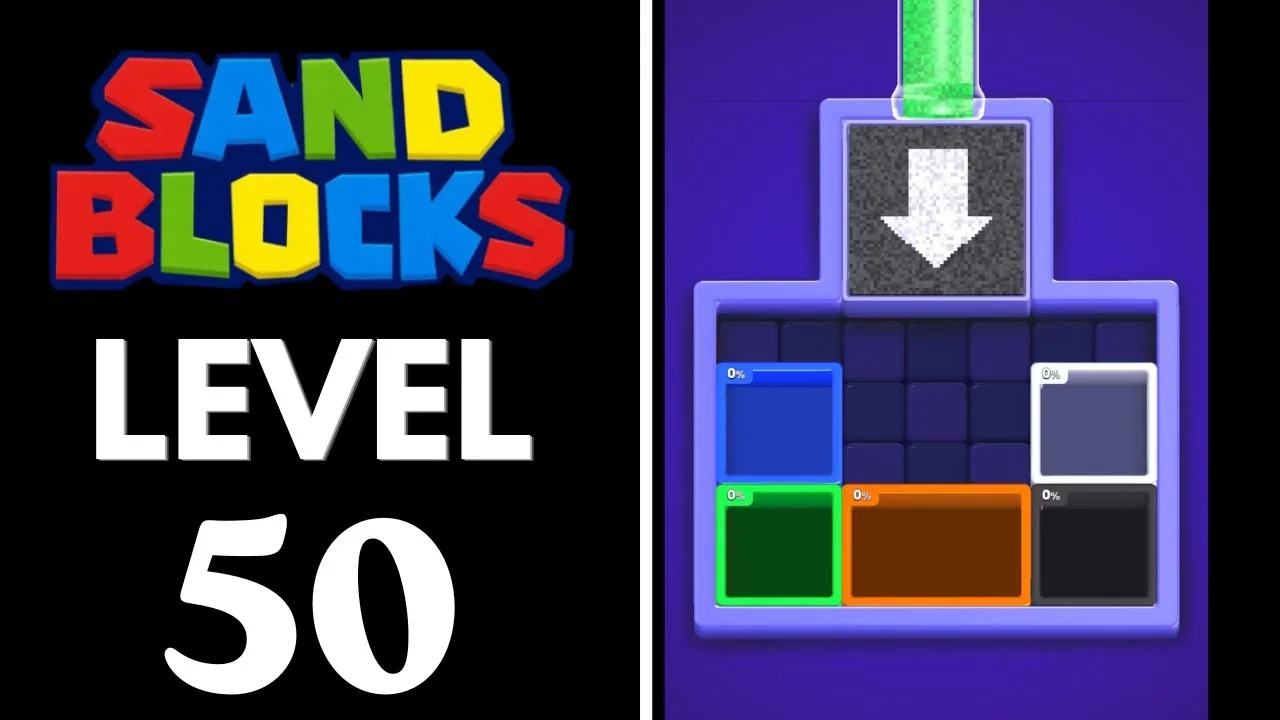 Sand Blocks Level 50 board layout