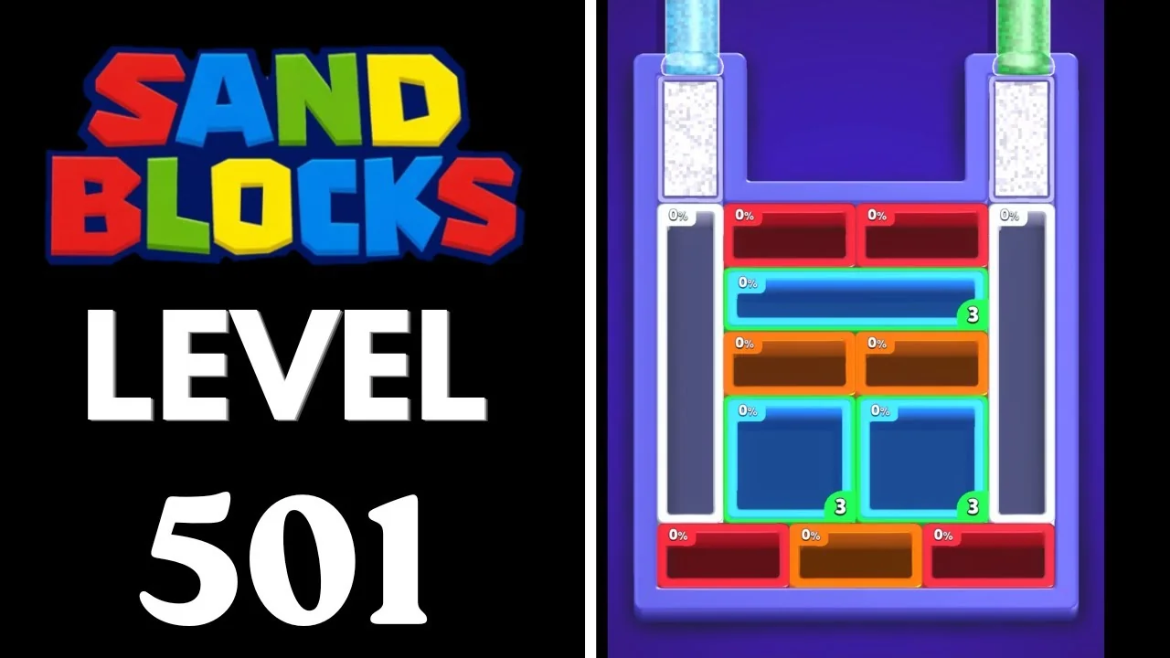 Sand Blocks Level 501 board