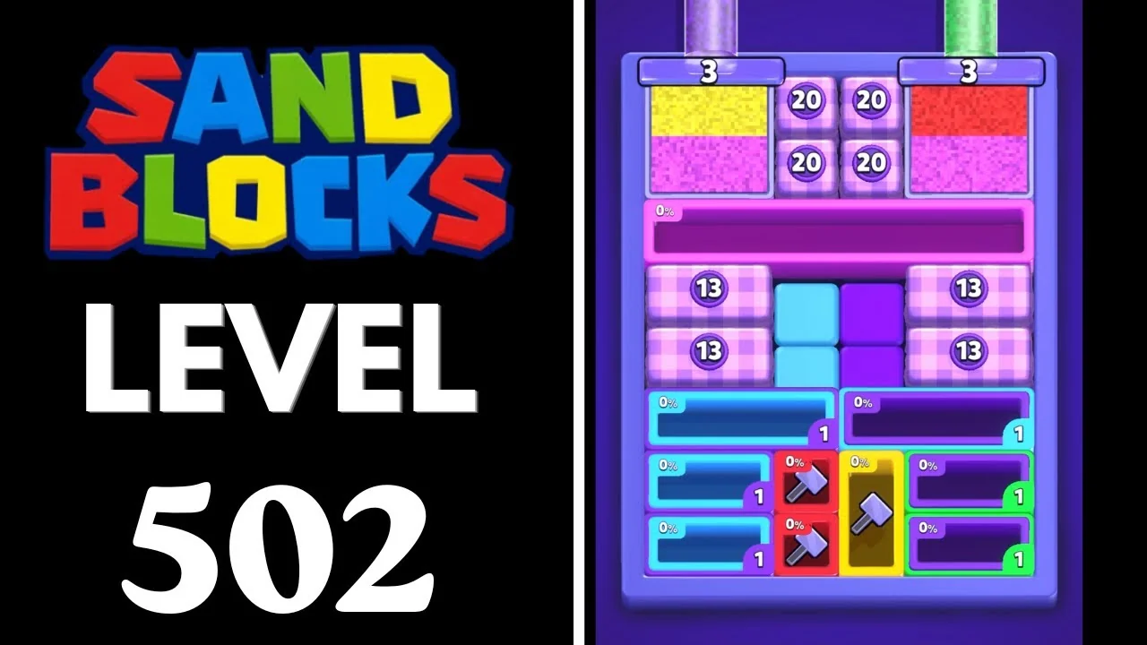 Sand Blocks Level 502 board