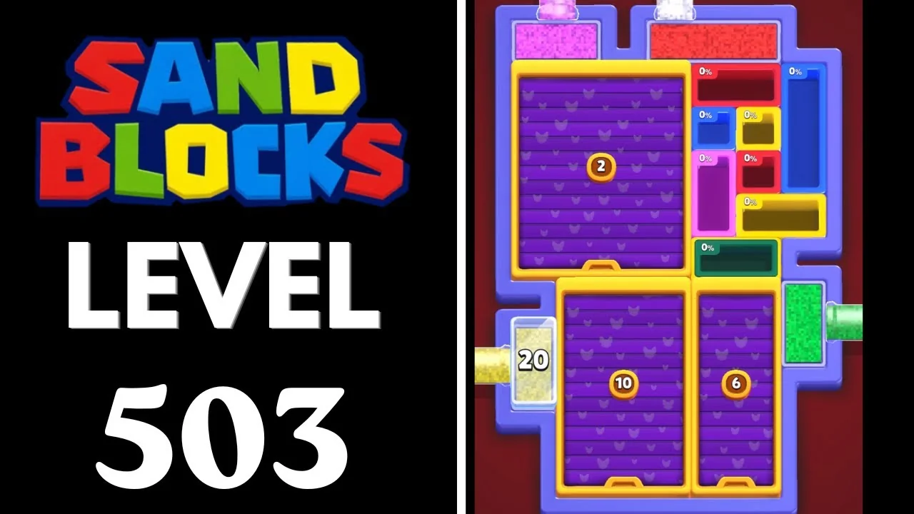 Sand Blocks Level 503 board