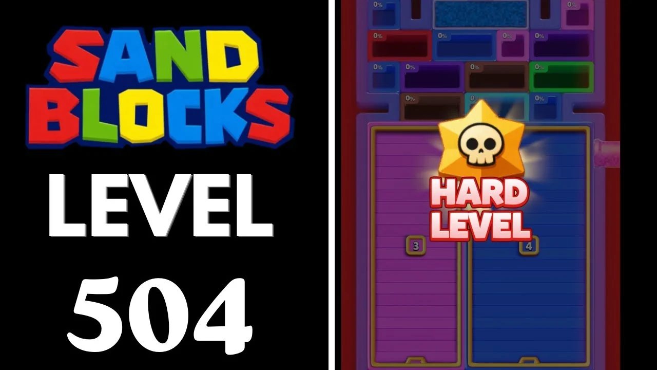 Sand Blocks Level 504 board