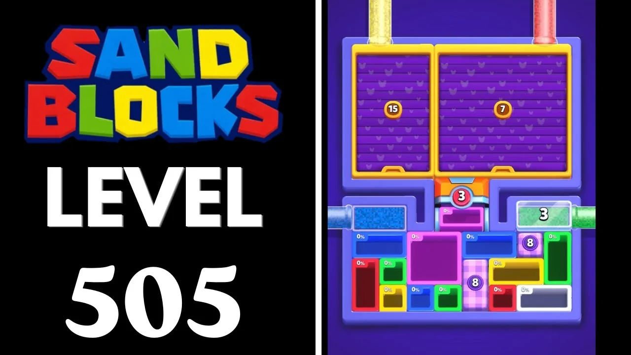 Sand Blocks Level 505 board