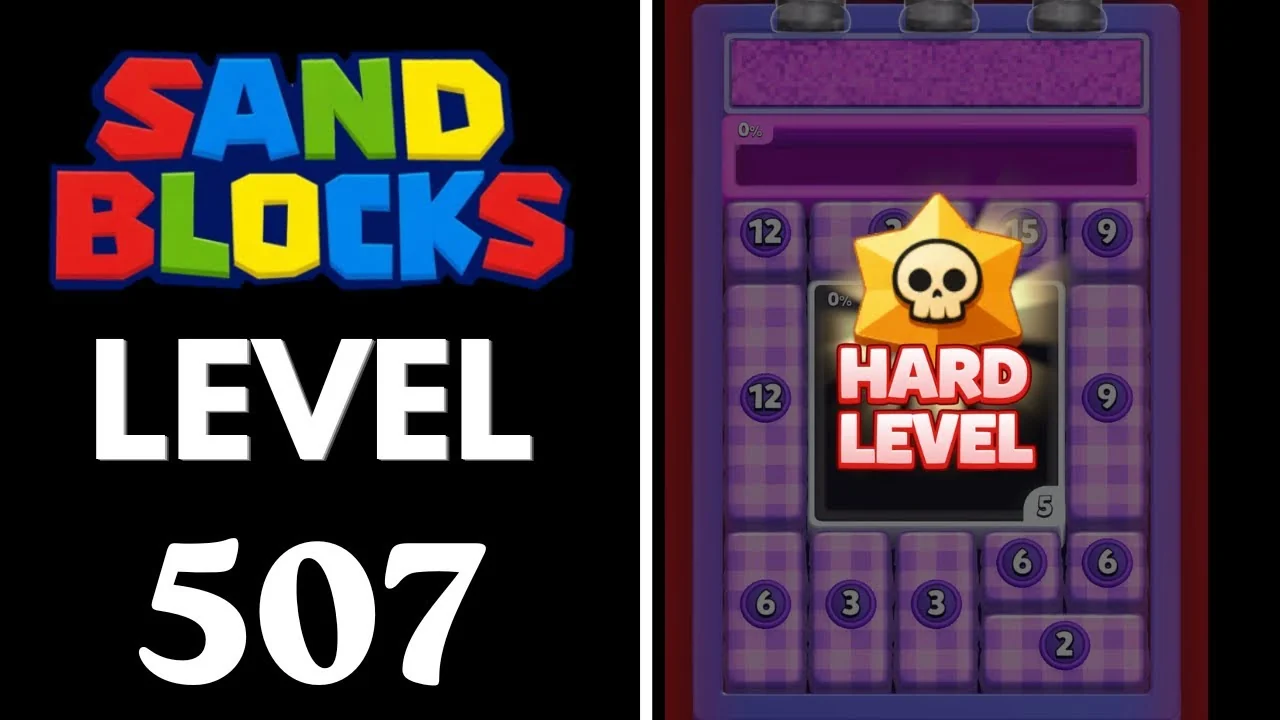 Sand Blocks Level 507 board