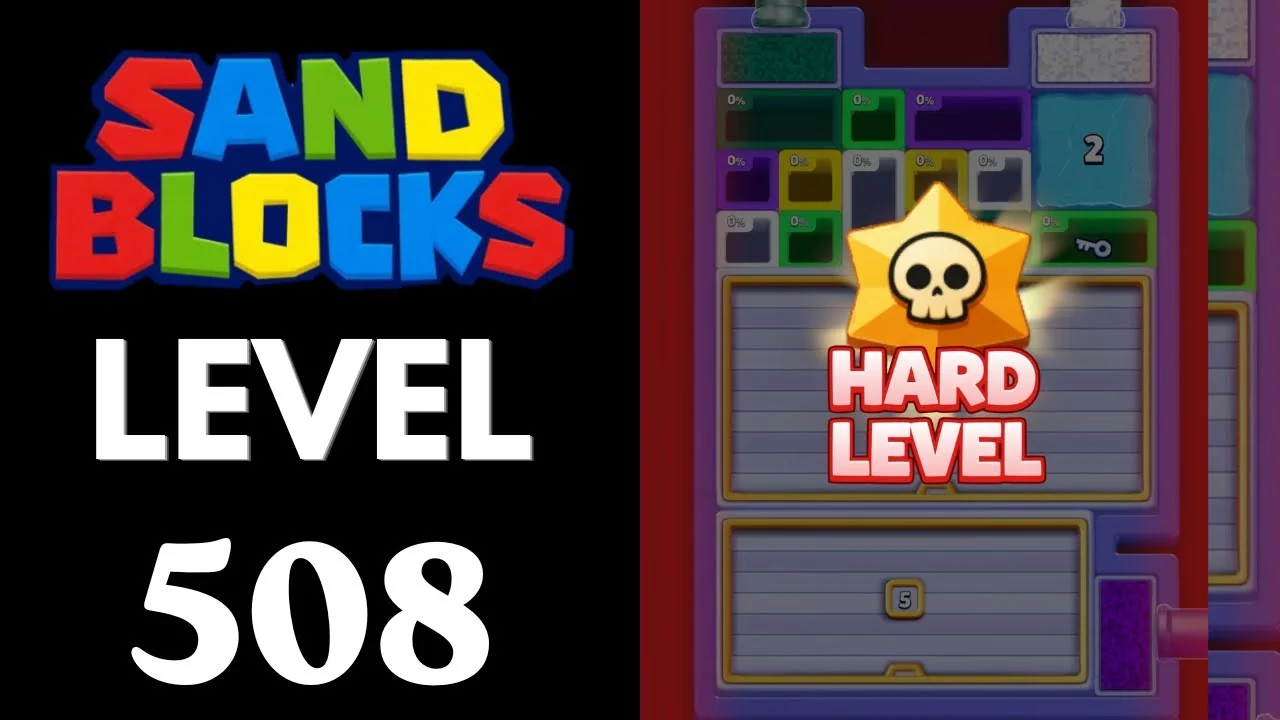Sand Blocks Level 508 board