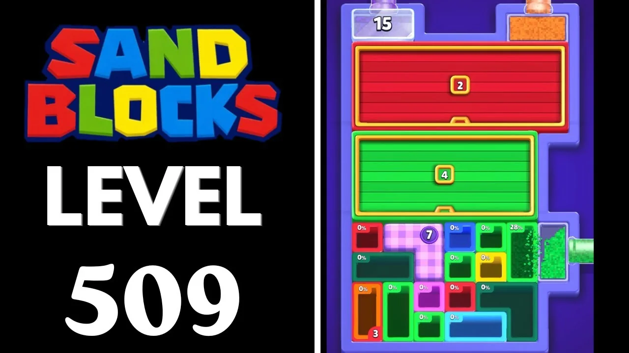 Sand Blocks Level 509 board