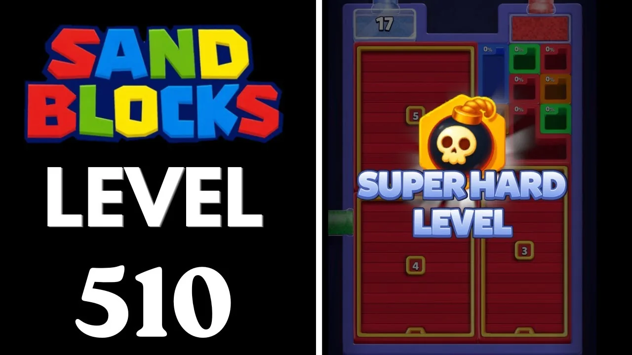 Sand Blocks Level 510 board