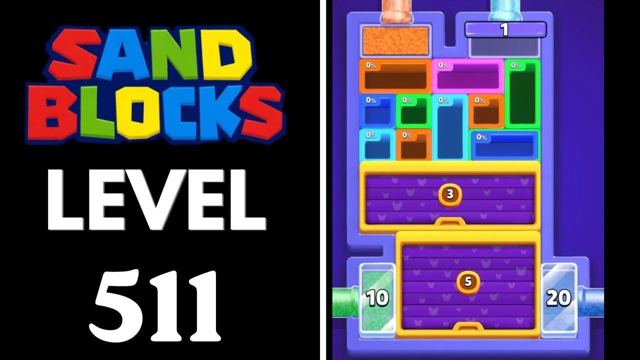 Sand Blocks Level 511 board