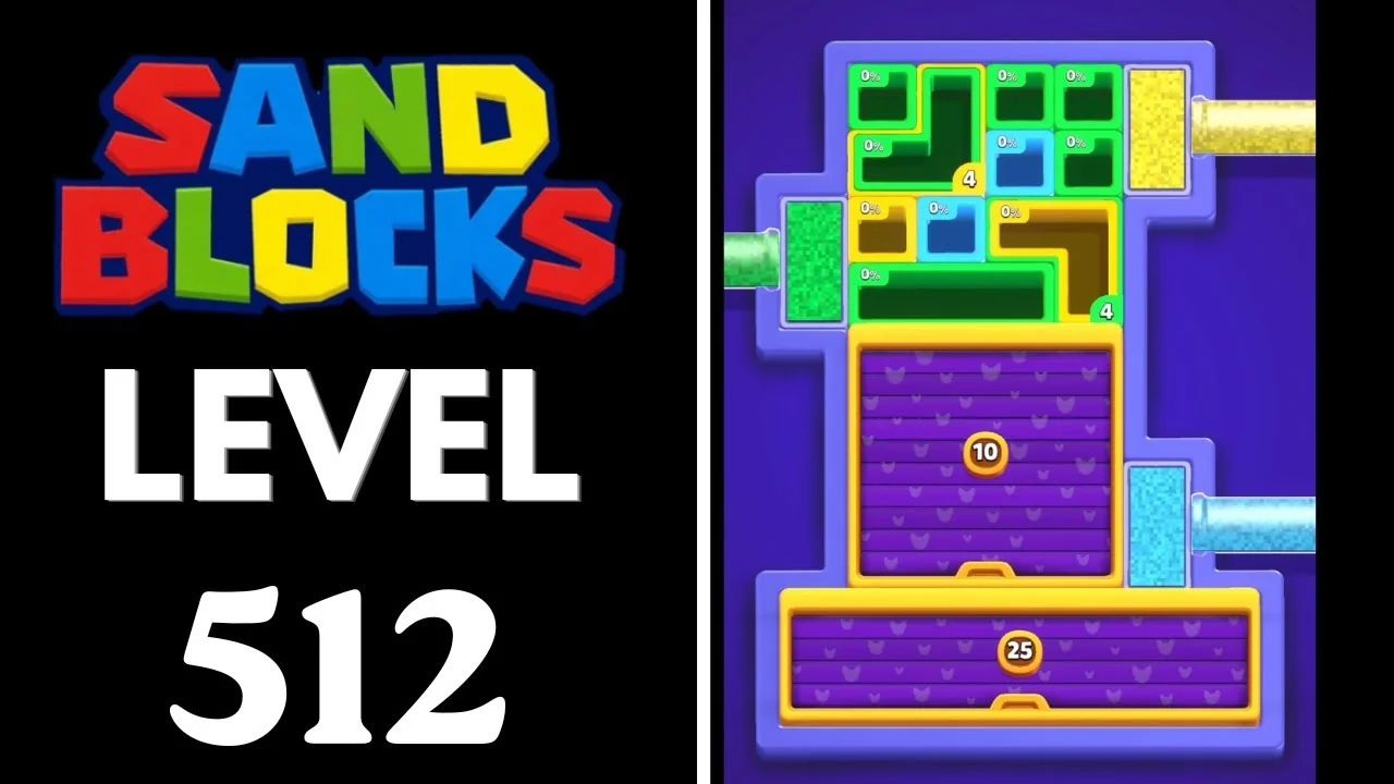 Sand Blocks Level 512 board