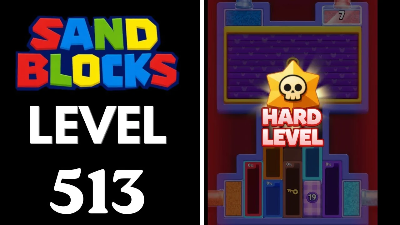 Sand Blocks Level 513 board