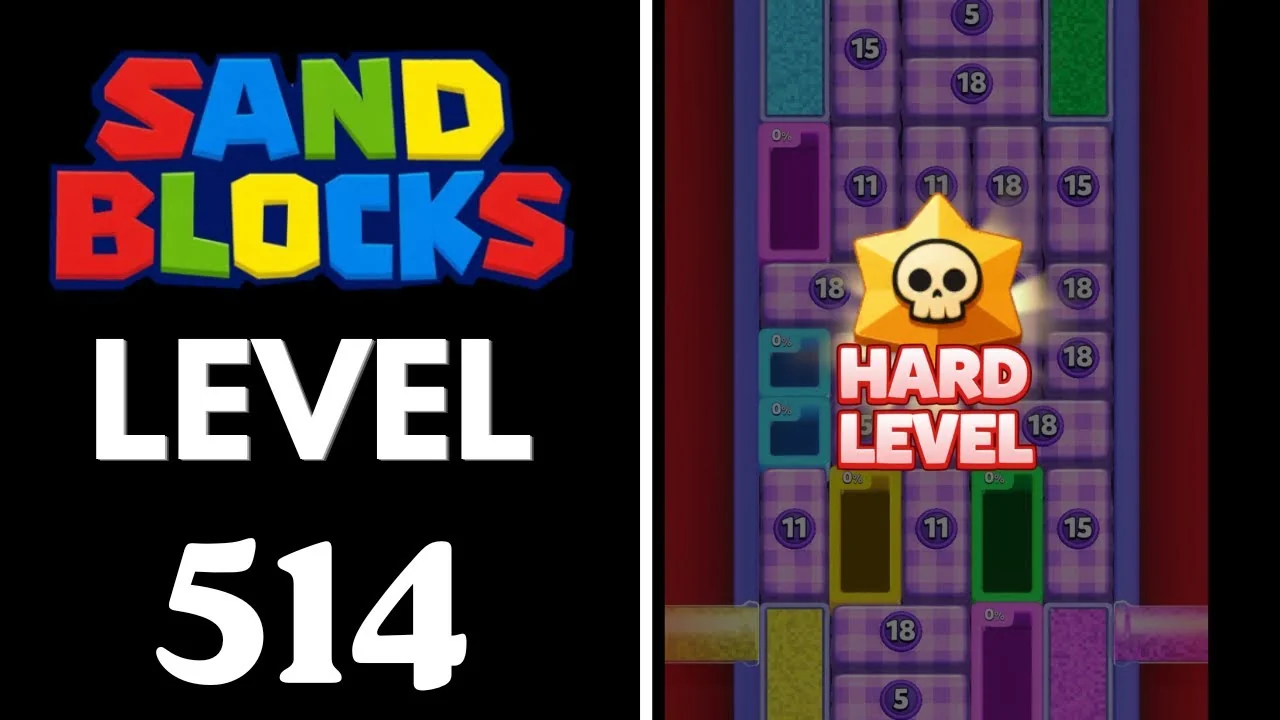 Sand Blocks Level 514 board