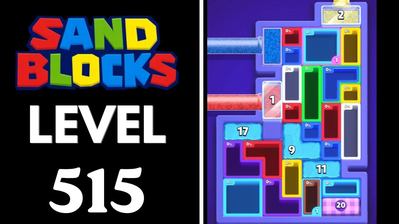 Sand Blocks Level 515 board