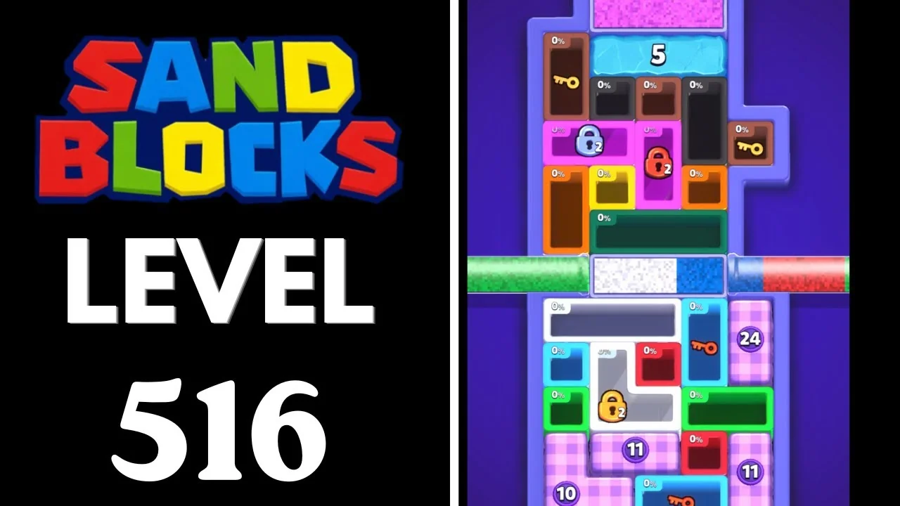 Sand Blocks Level 516 board