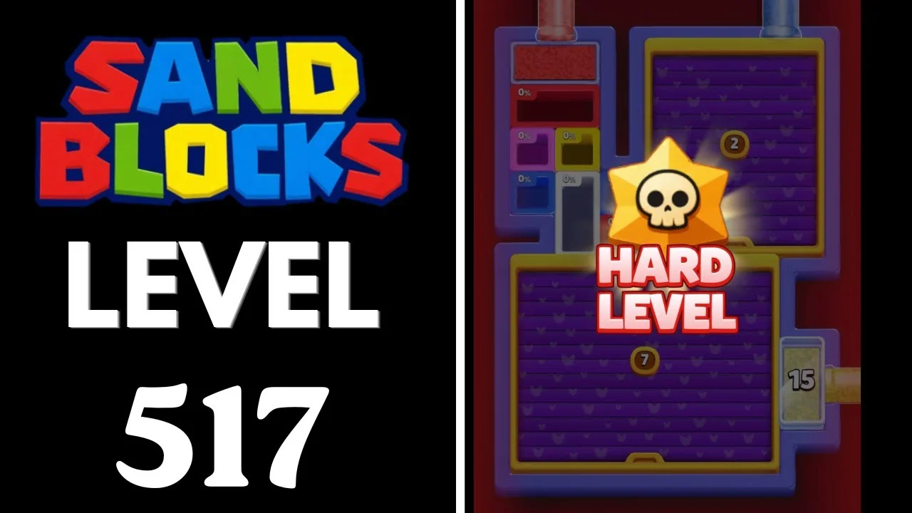 Sand Blocks Level 517 board