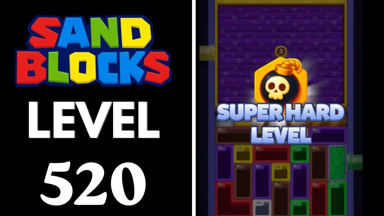 Sand Blocks Level 520 board