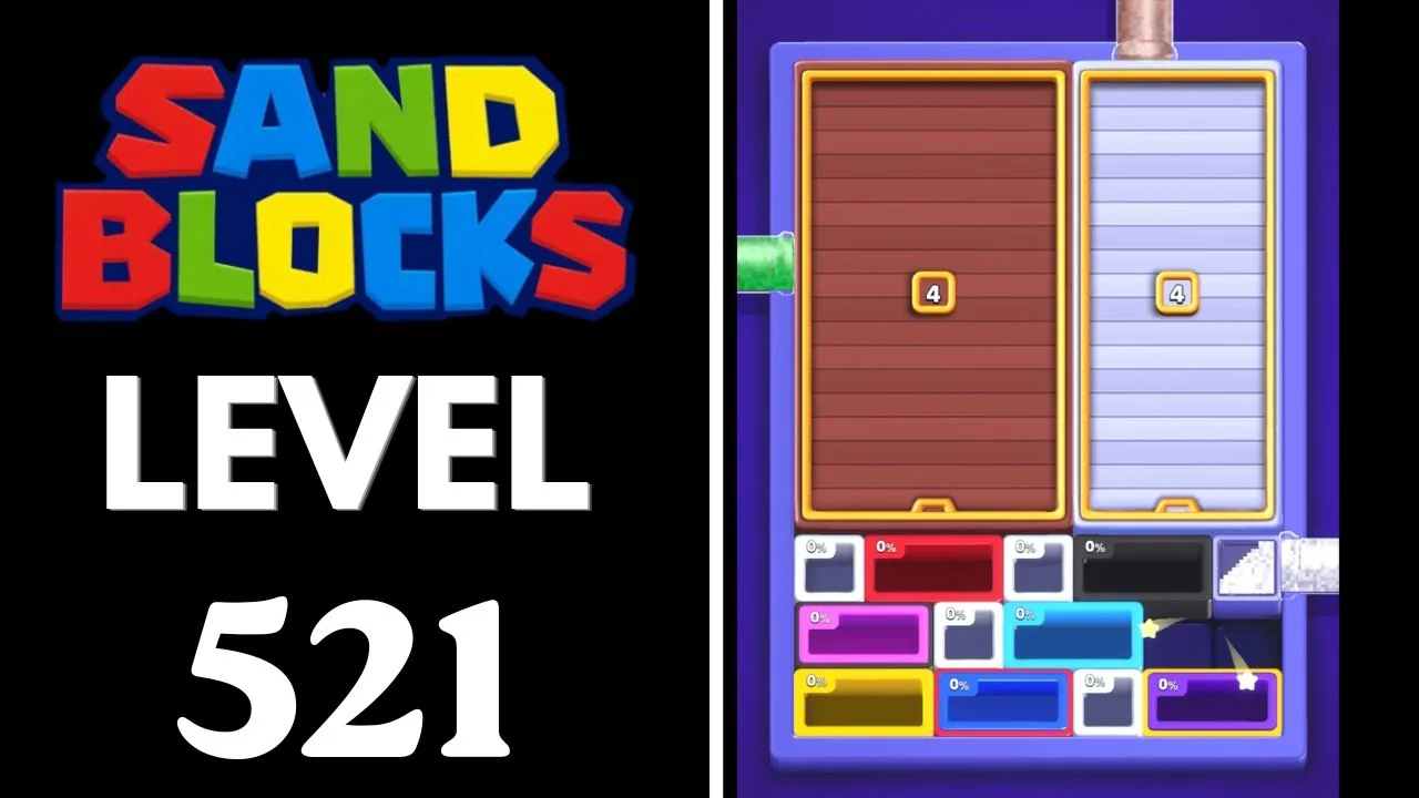 Sand Blocks Level 521 board