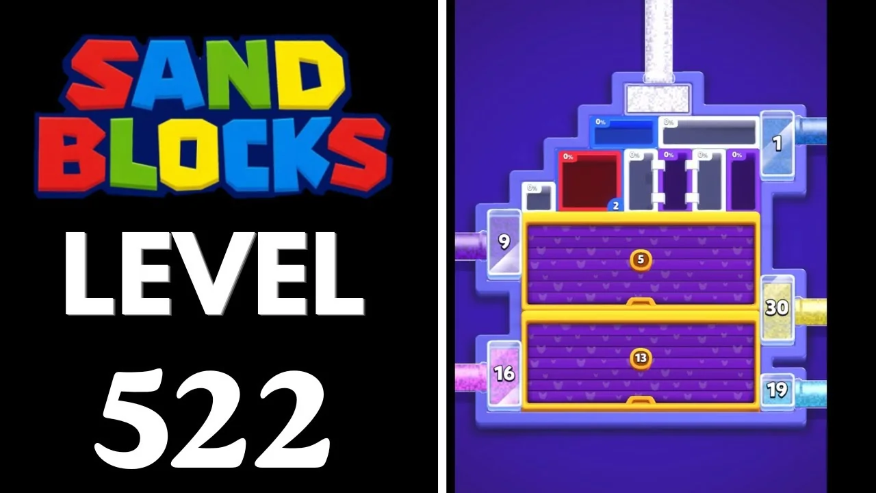 Sand Blocks Level 522 board