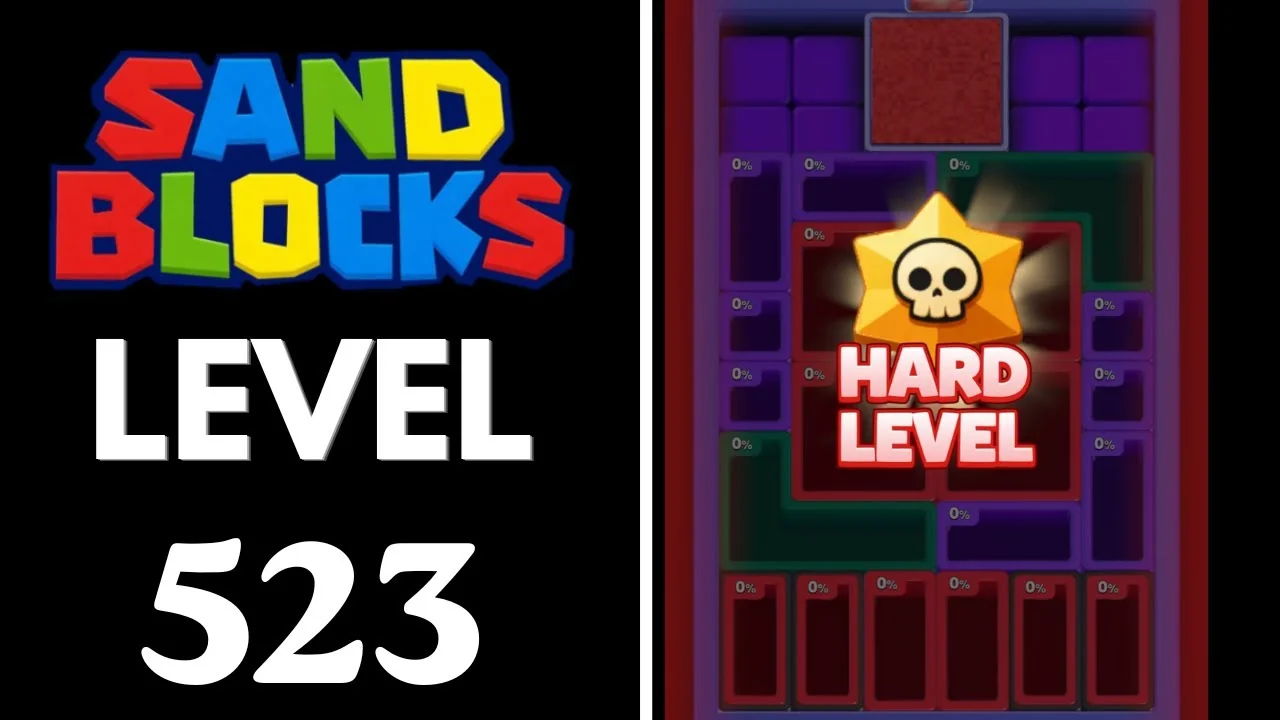 Sand Blocks Level 523 board