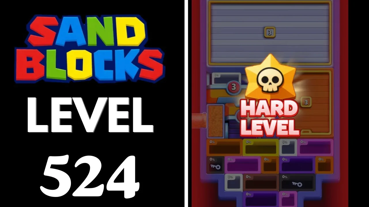 Sand Blocks Level 524 board