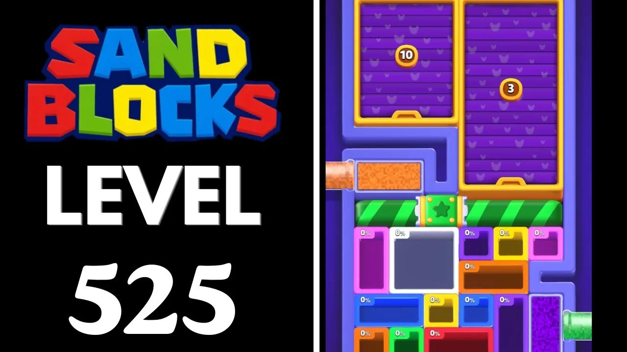 Sand Blocks Level 525 board