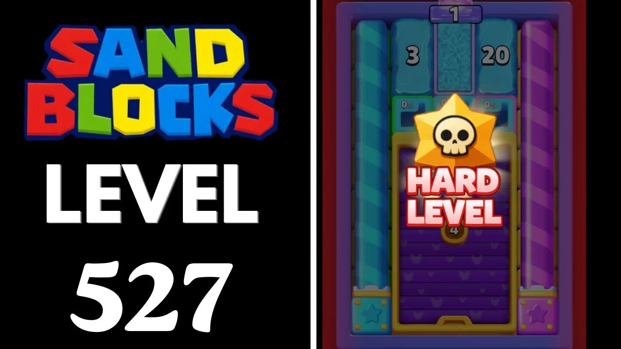 Sand Blocks Level 527 board