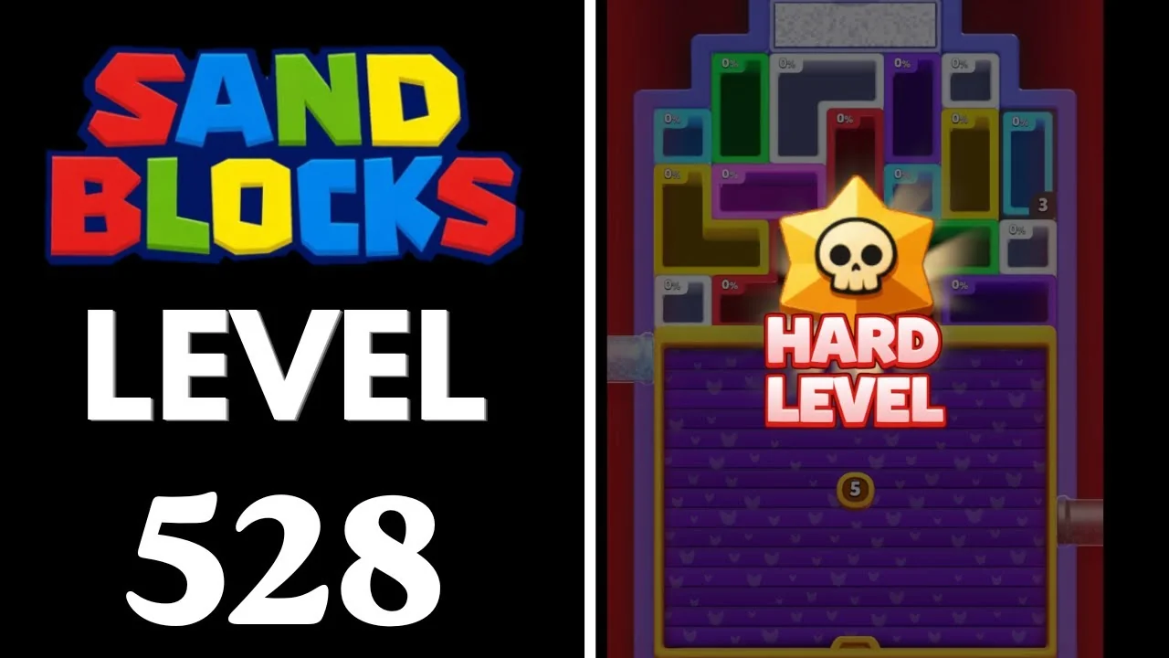 Sand Blocks Level 528 board
