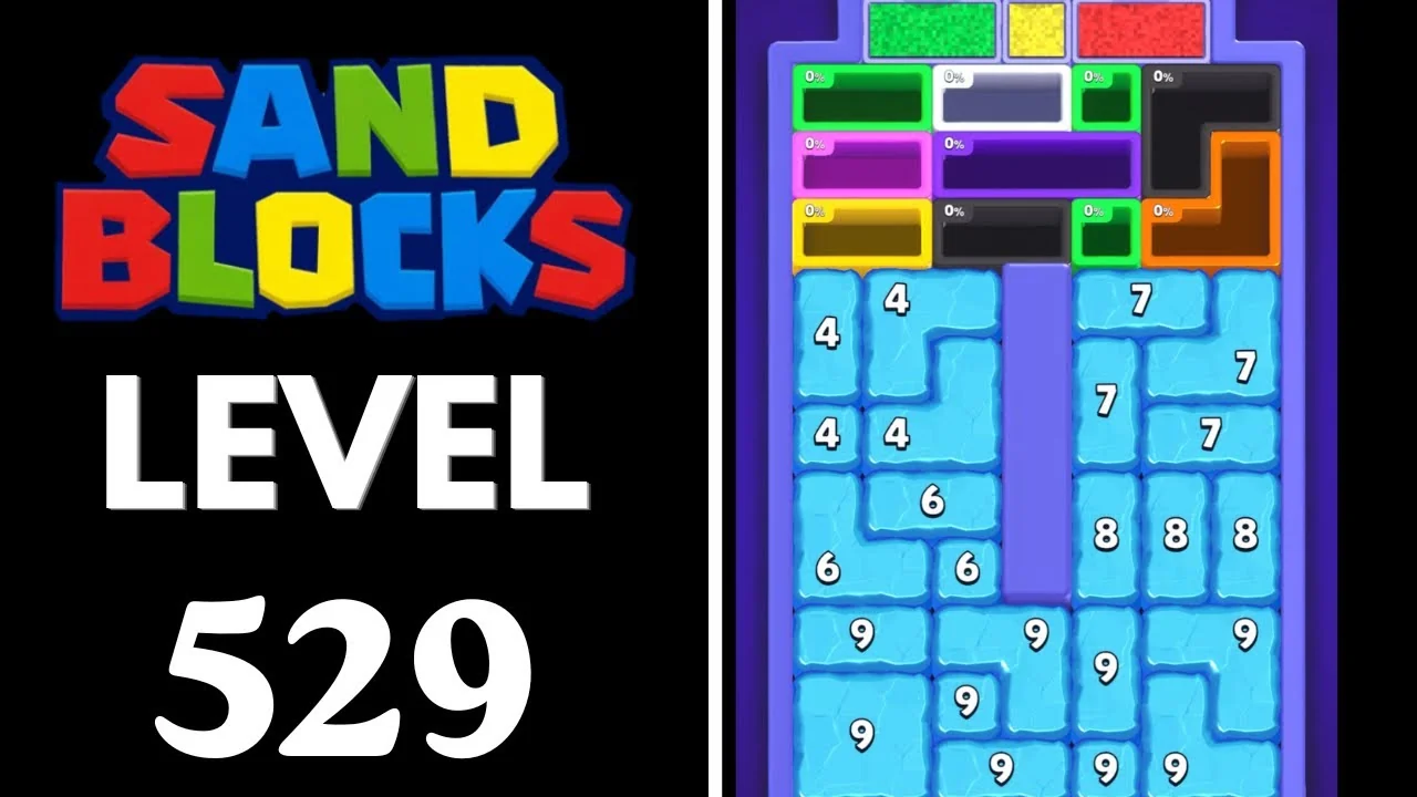 Sand Blocks Level 529 board