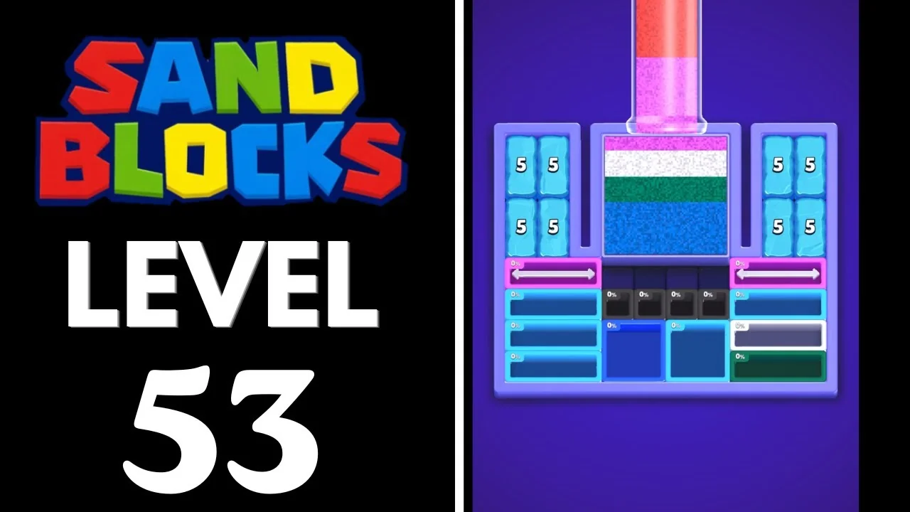 Sand Blocks Level 53 board