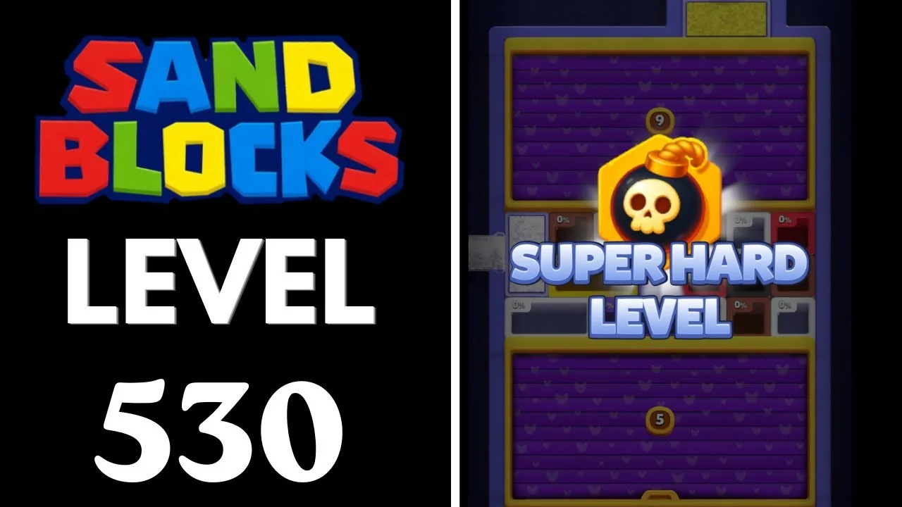Sand Blocks Level 530 board