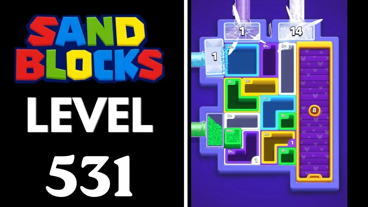 Sand Blocks Level 531 board
