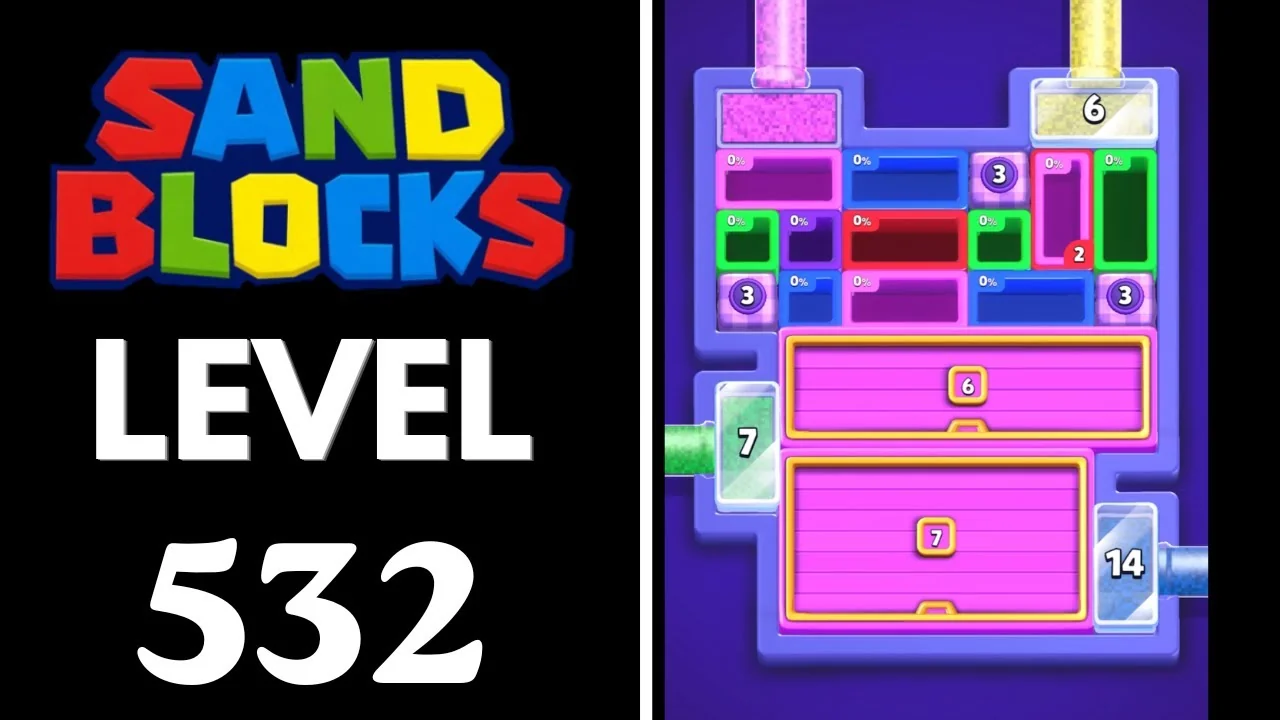 Sand Blocks Level 532 board